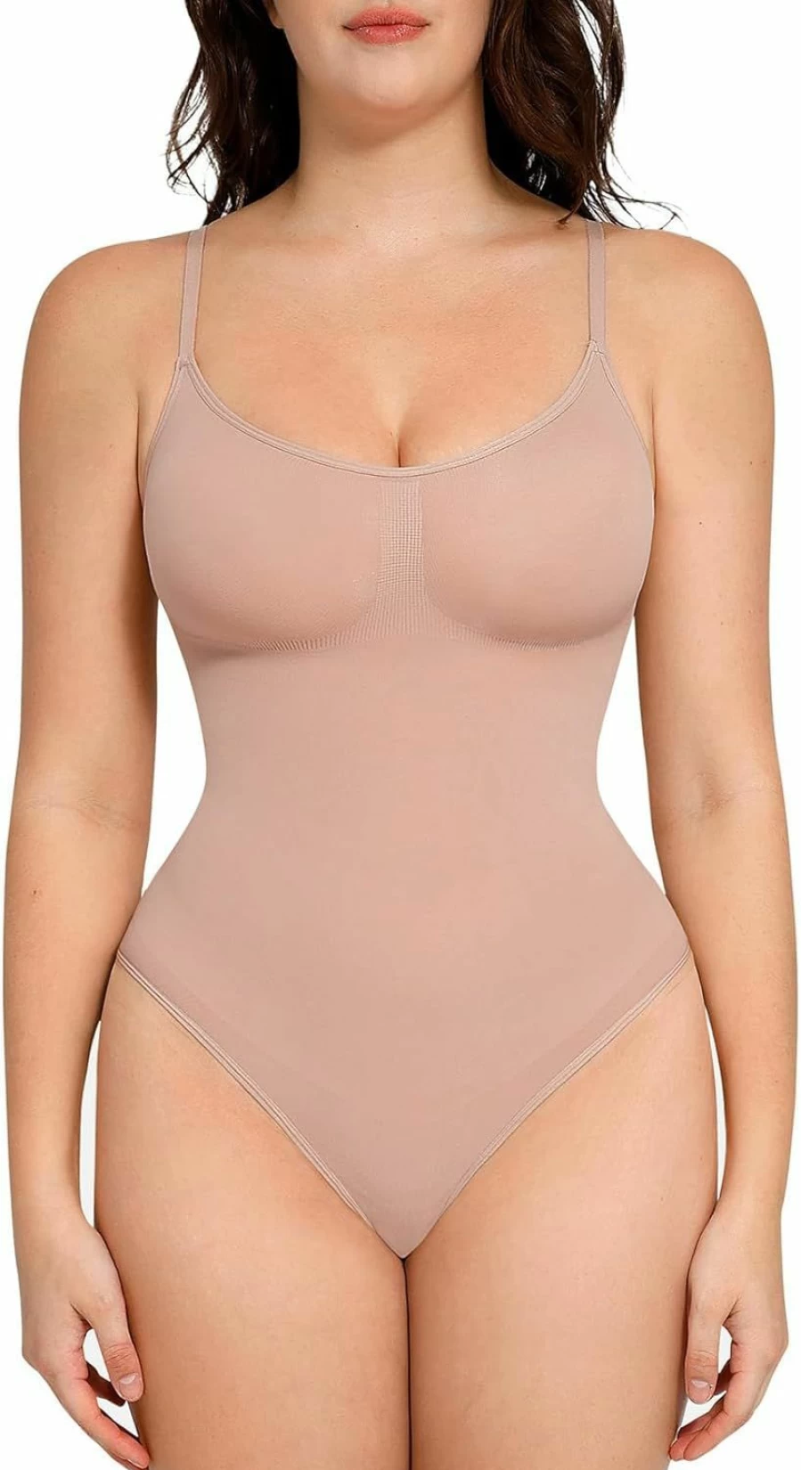 FeelinGirl Seamless Thong Shapewear Bodysuit for Women - Tummy Control & Slimming Body Shaper