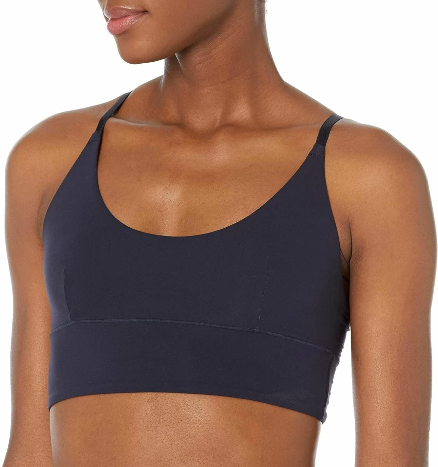 Amazon Essentials Women's 2-Pack Longline Bralette - Soft All-Way Stretch Wireless Comfort Bra