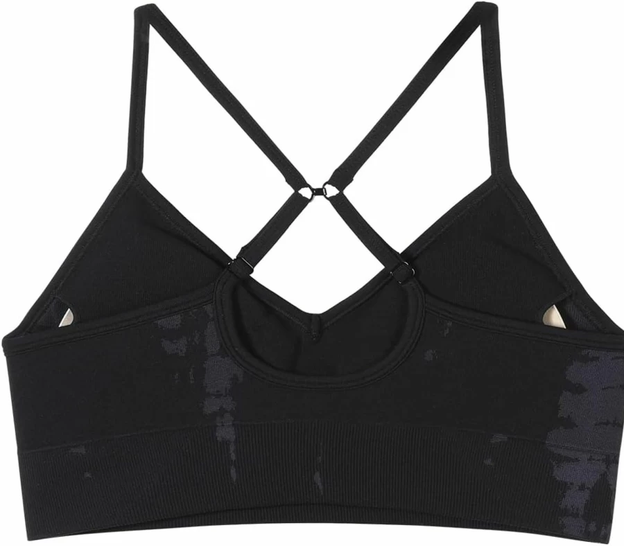AUROLA Women's Seamless Sports Bra - Padded Strappy Yoga Top for Workout & Gym