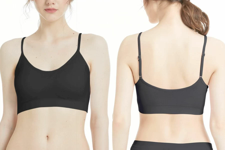 Comfyin Women's 3 Pack Seamless Padded Bralette - Comfortable Sleep, Yoga, and Sports Bra with Adjustable Straps