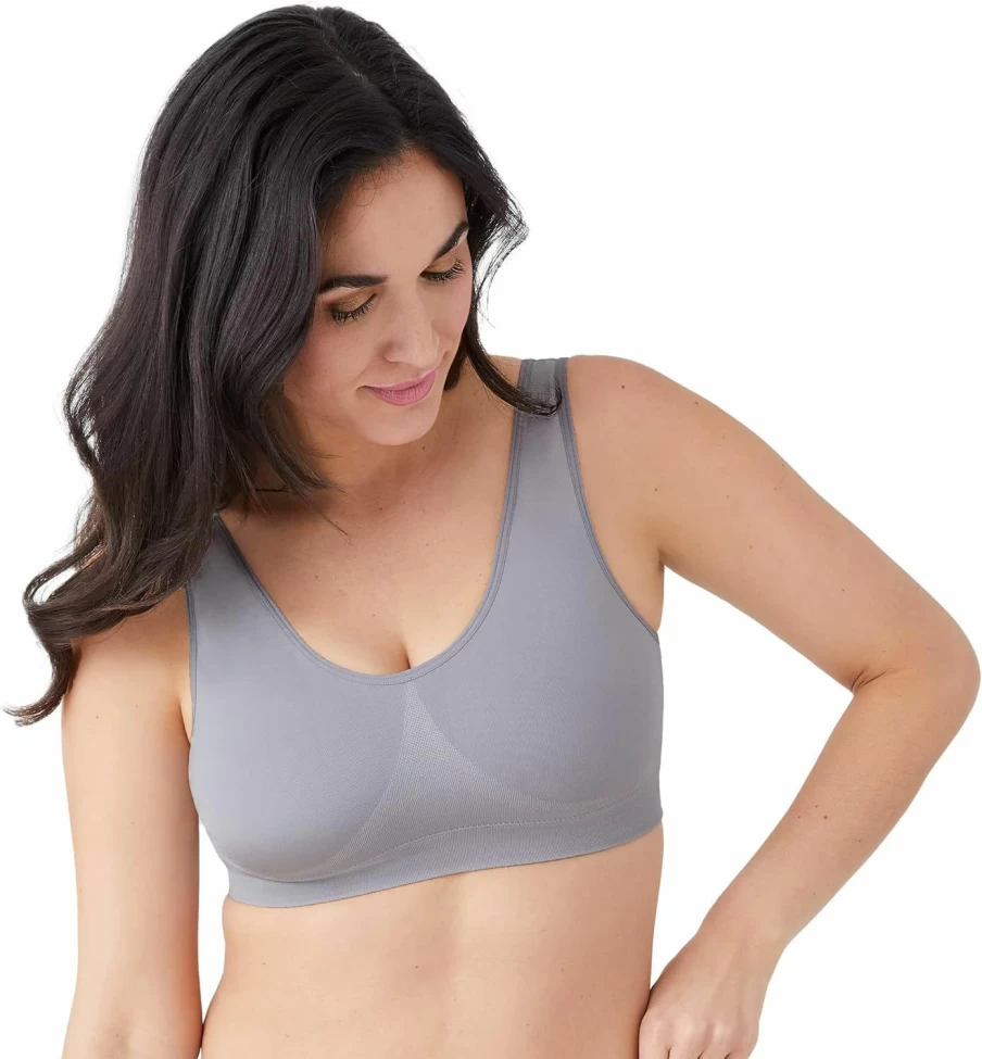 Wacoal Women's B-Smooth Comfort Wireless Bralette with Wide Support Straps