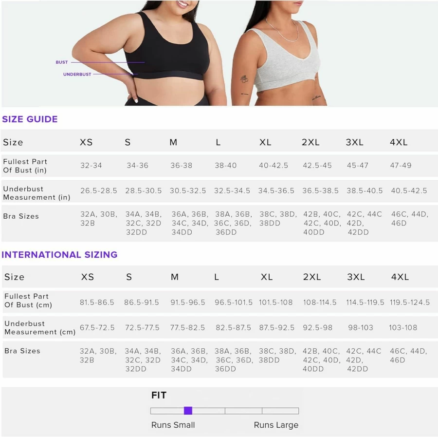 MeUndies Women's 3-Pack Stretch Cotton V-Neck Wireless Bras - Amazon Exclusive Soft Comfortable No Underwire Support