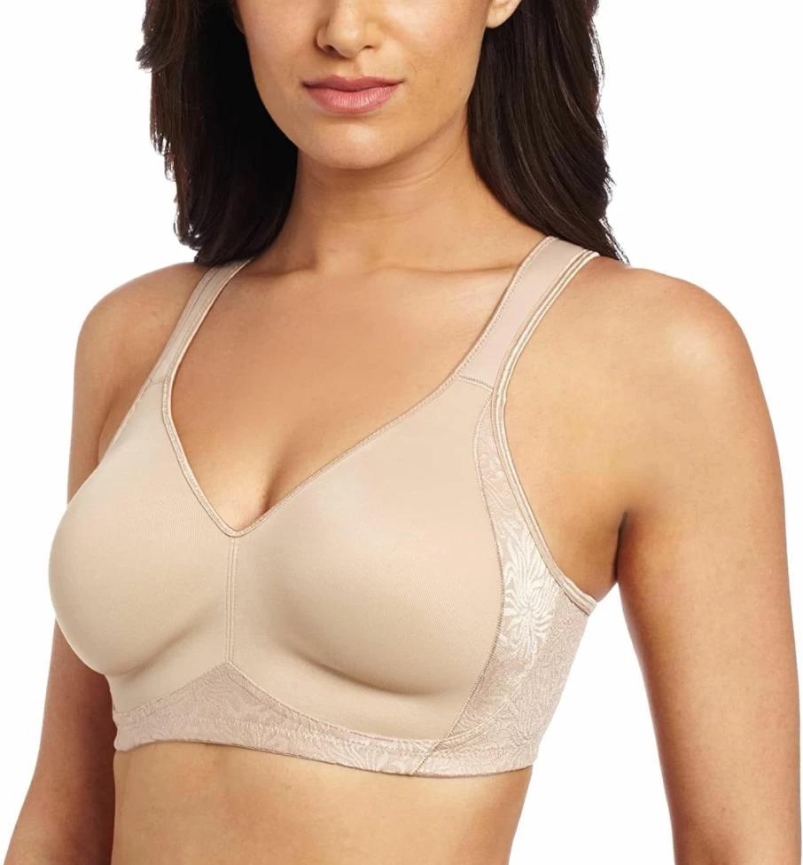 Playtex Women's 18-Hour Wireless T-Shirt Bra with 4-Way TruSupport - Side & Back Smoothing Cooling Comfort