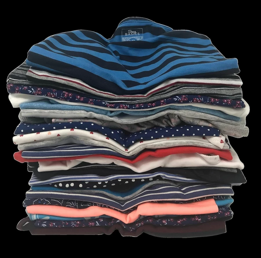 Sexy Basics Women's 10 Pack Cotton Stretch Spaghetti Strap Cami Tops - Slim Fit Tank Tops for Layering