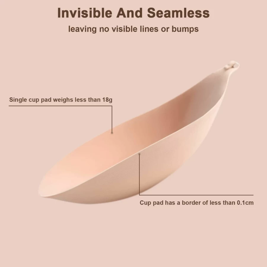 Awant Silicone Adhesive Bra - Strapless Backless Sticky Push Up Bra for Women, Invisible Lift Sticky Boobs