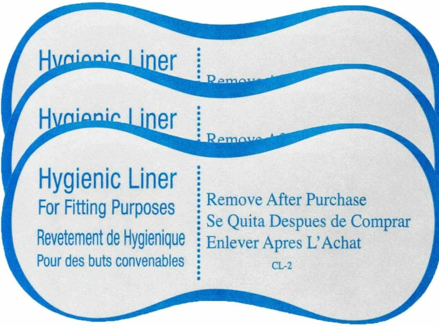 True Fit Clear Adhesive Liners Strips for Swimwear & Lingerie - 50 Count, Hygienic & Protective Invisible Padding