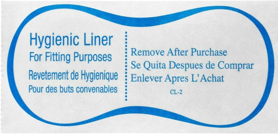 True Fit Clear Adhesive Liners Strips for Swimwear & Lingerie - 50 Count, Hygienic & Protective Invisible Padding