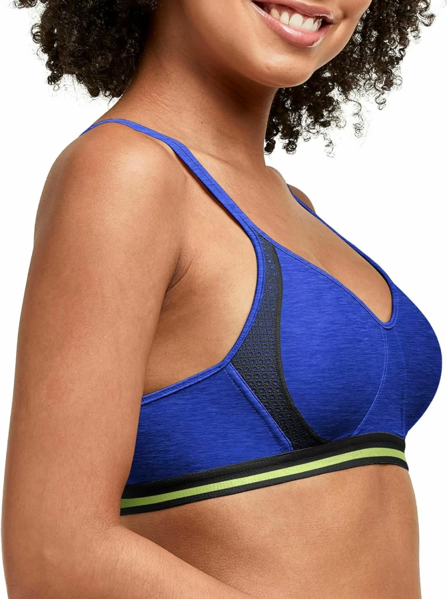 Hanes Women's ComfortFlex Wireless Bra - Cooling X-Temp Mesh T-Shirt Bra, Wirefree Support for All-Day Comfort