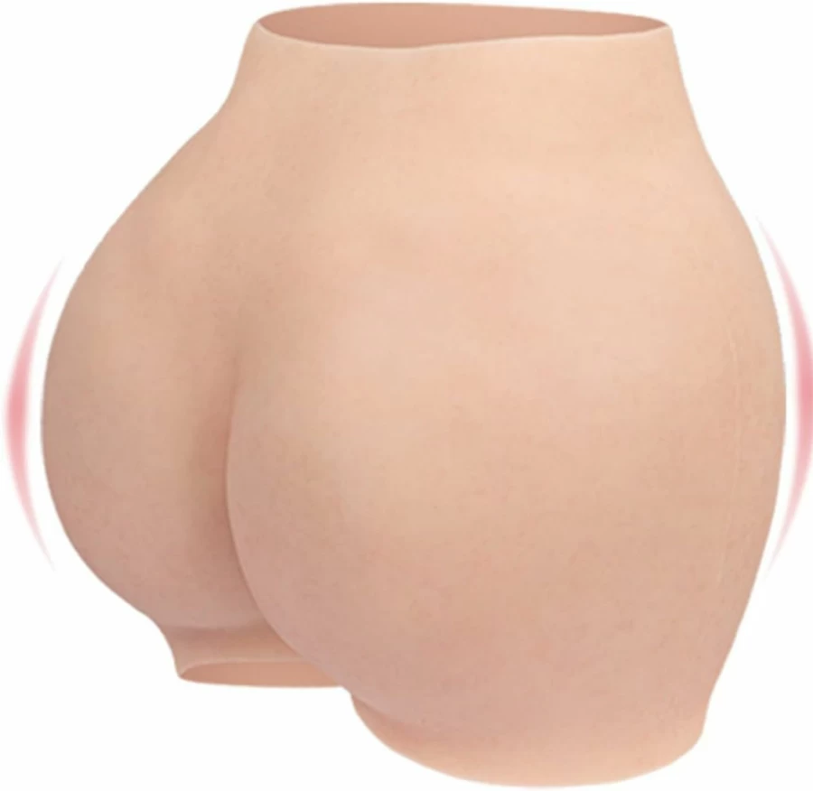 KUMIHO Realistic Silicone Butt Enhancer Panty - Hip Padding Shaper for Drag Queens & Crossdressers - Natural Looking Big Butt Lift Underwear
