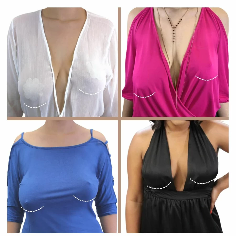 Bring It Up Waterproof Breast Lift Tape for DD+ Cup - 3 Pairs Nude Boob Tape, Backless & Strapless Bra Alternative, Instant Support for Backless Dresses