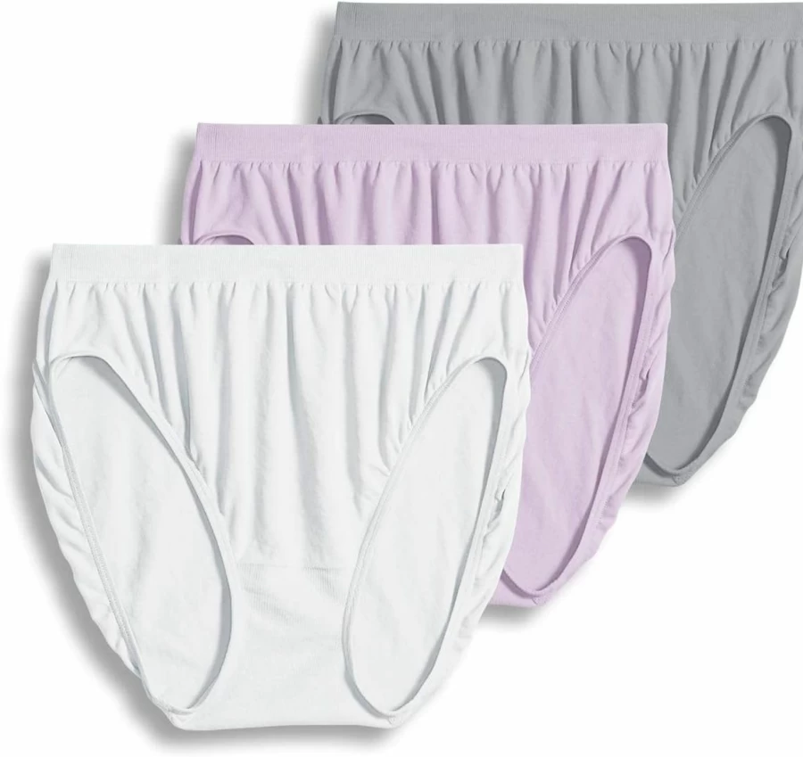 Jockey Women's Comfies Microfiber French Cut Underwear - 3 Pack Soft Breathable Panties