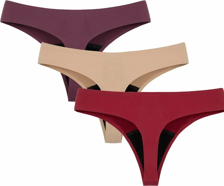 Mordlanka Leak-Proof Period Thong for Women – Sexy Nylon Underwear for Comfort & Protection