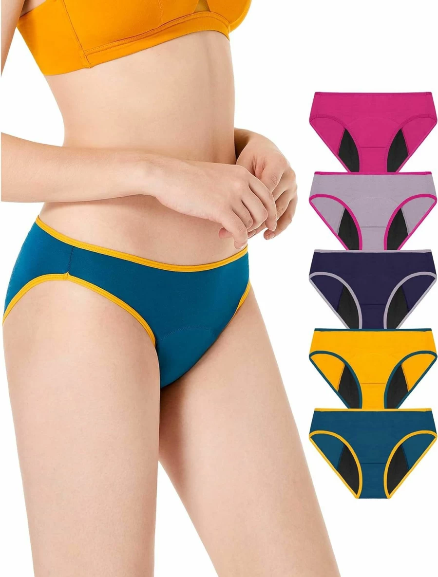 Neione Period Underwear for Women | Leak-Proof Menstrual & Postpartum Panties | Comfortable Bikini Briefs