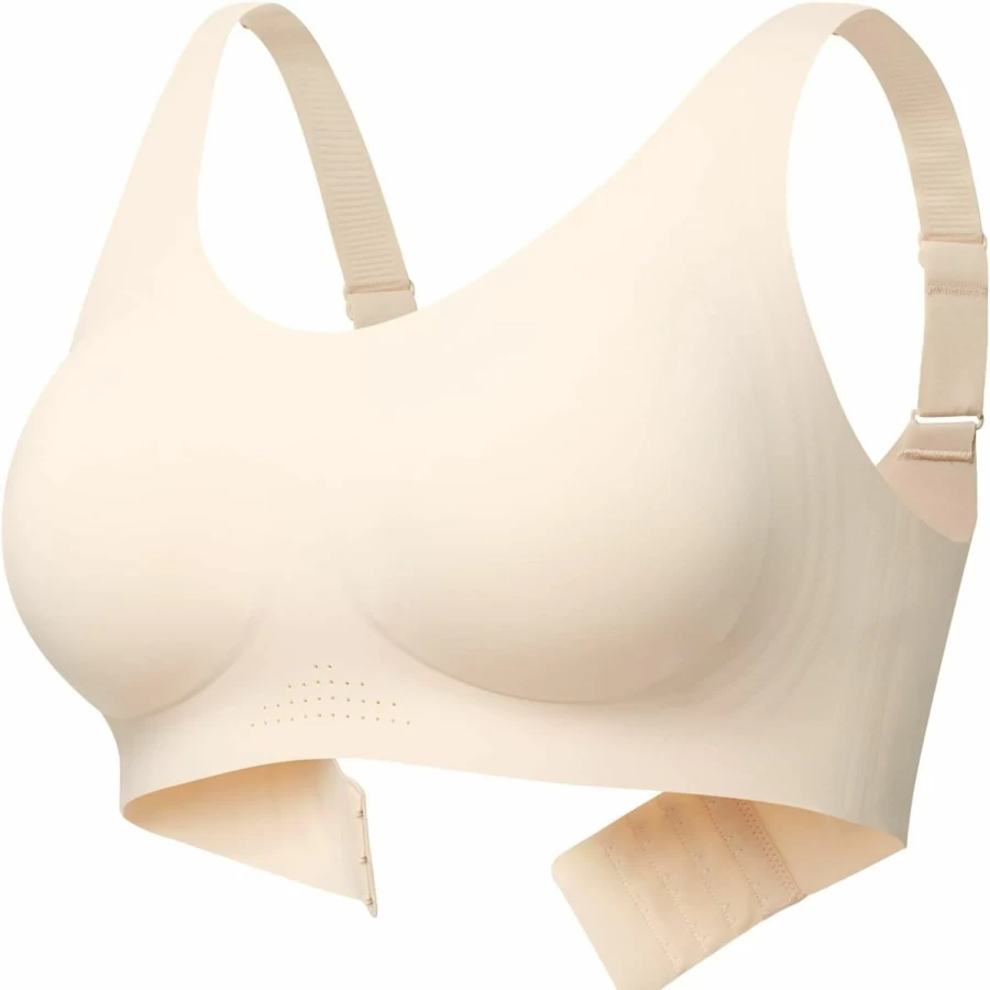 Momcozy Wireless Seamless Bra for Women - Full Coverage Comfort Bralette, Soft Support Everyday Bra, Invisible Underwear EB007
