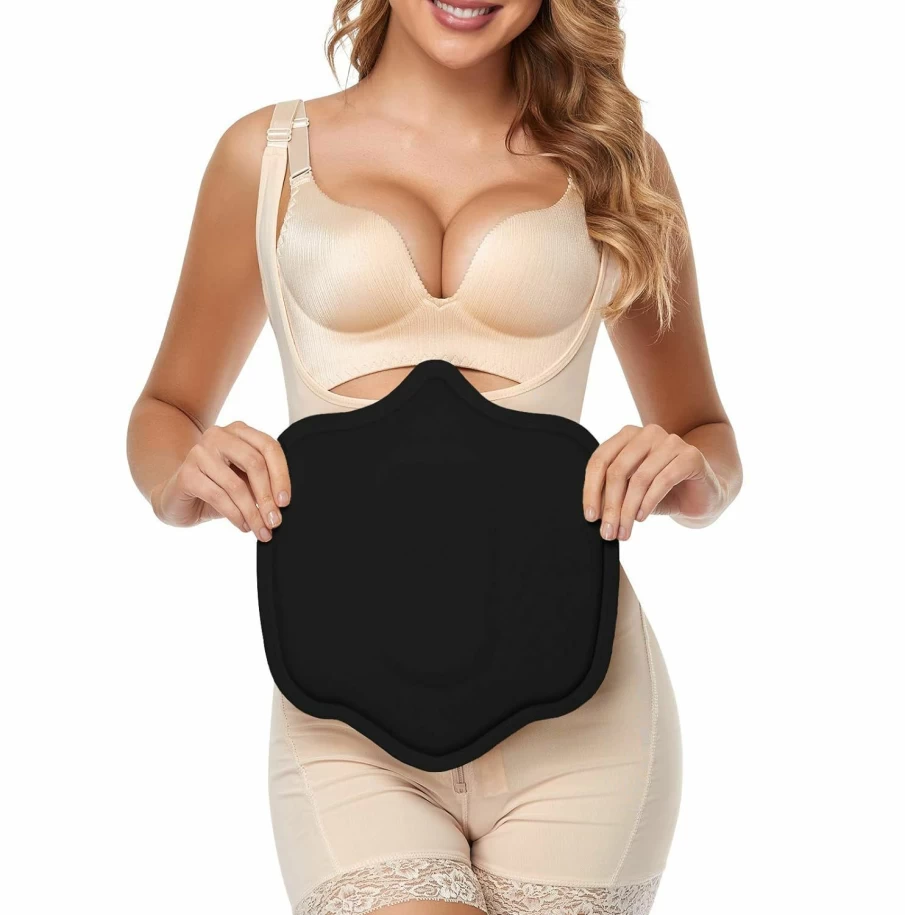 Moolida Post-Surgery Abdominal Compression Board for Liposuction Recovery - Black Lipo Foam Support
