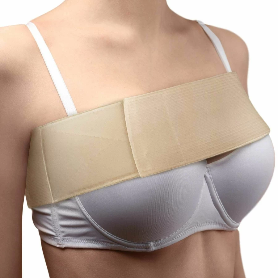 Post Op Breast Augmentation Band by ARMSTRONG AMERIKA - Post Surgery Compression Bra for Women, Implant Stabilizer Strap, No Bounce Support for Running & Workout, One Size Fits All