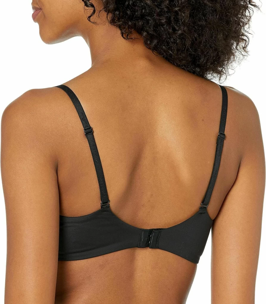 Calvin Klein Women's Push Up Plunge Bra - Lift & Support Lace Underwire Demi Cup