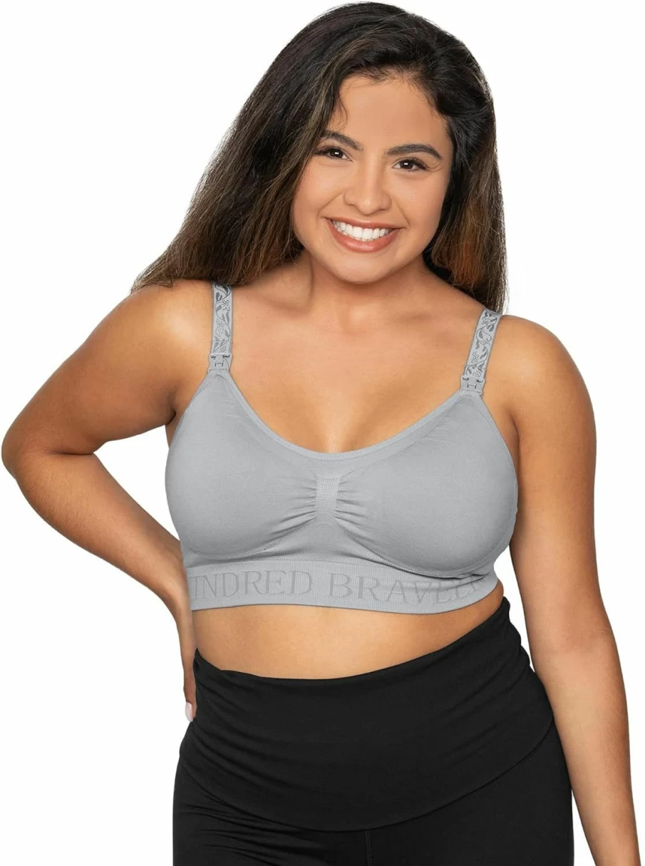 Kindred Bravely Sublime Seamless Nursing Bra - Wireless Maternity Bra for Comfortable Postpartum Support