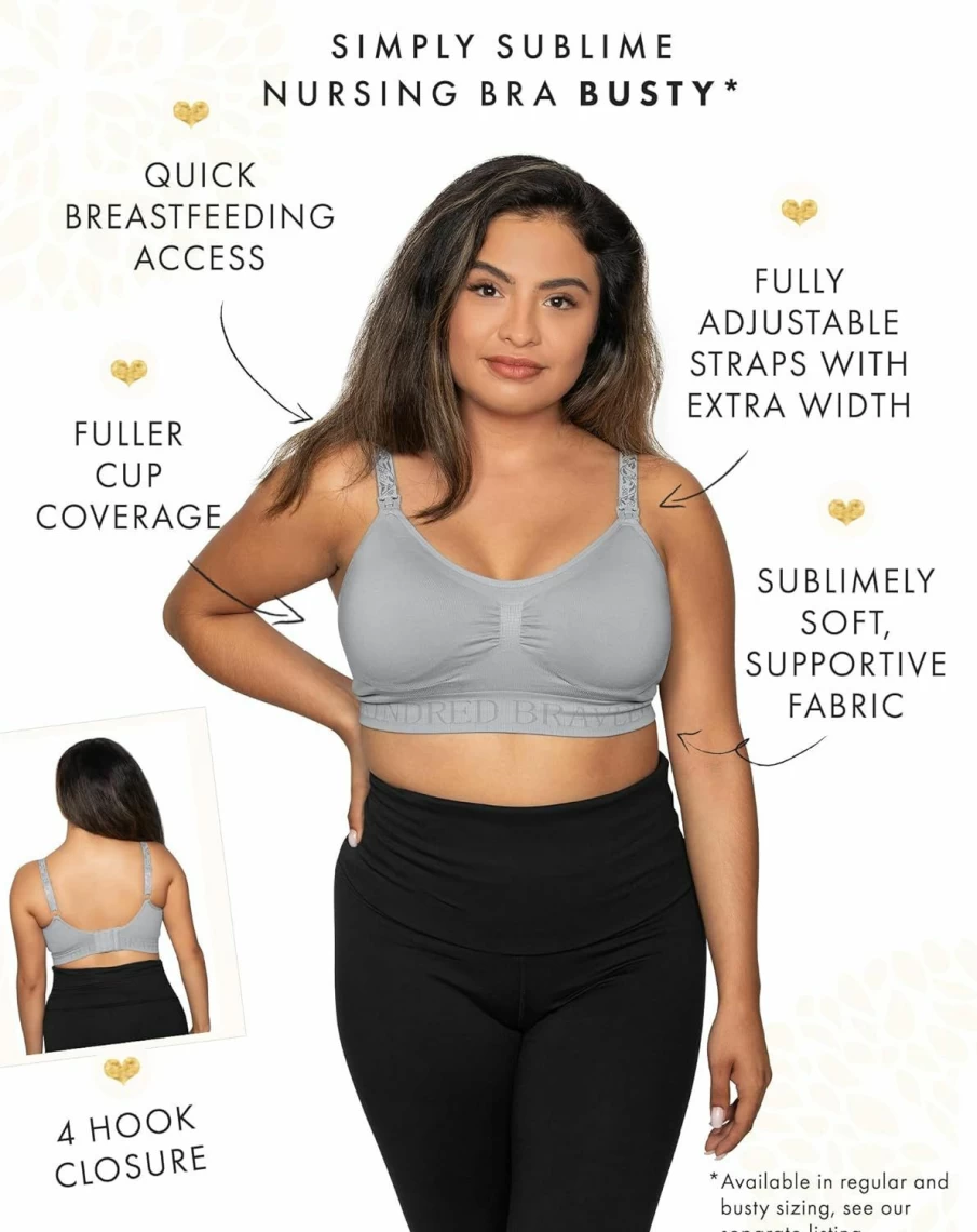 Kindred Bravely Sublime Seamless Nursing Bra - Wireless Maternity Bra for Comfortable Postpartum Support