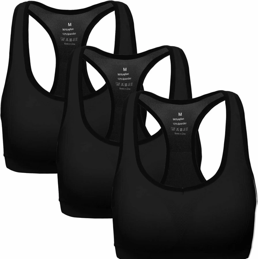 MIRITY High Impact Sports Bra for Women - Racerback Workout Gym Activewear Yoga Bras