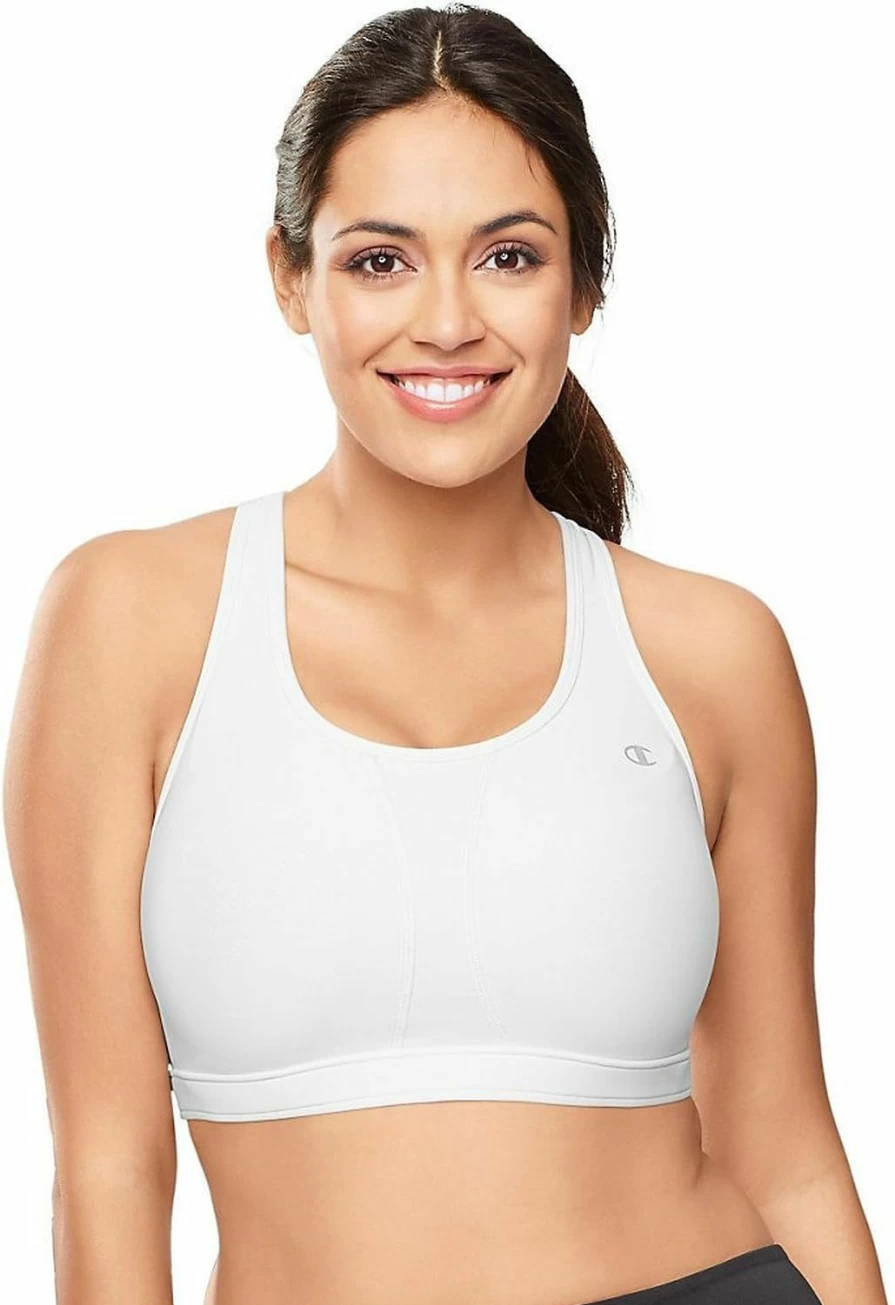 Champion Women's Plus Size Vented Sports Bra - Breathable Workout Top for Comfort & Support