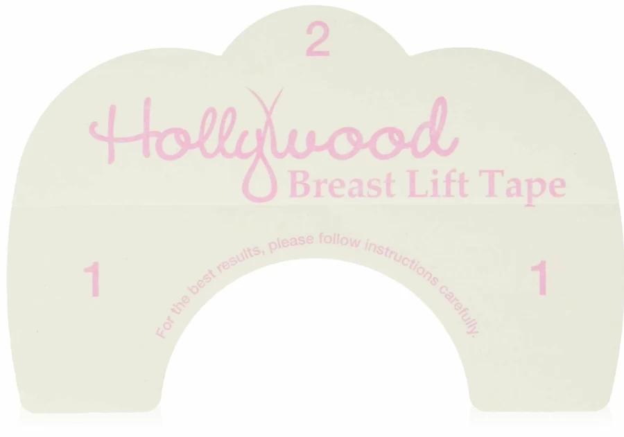 Hollywood Fashion Secrets Breast Lift Tape - Invisible Adhesive Bra Support for Women, Comfortable & Secure Body Tape for Outfits