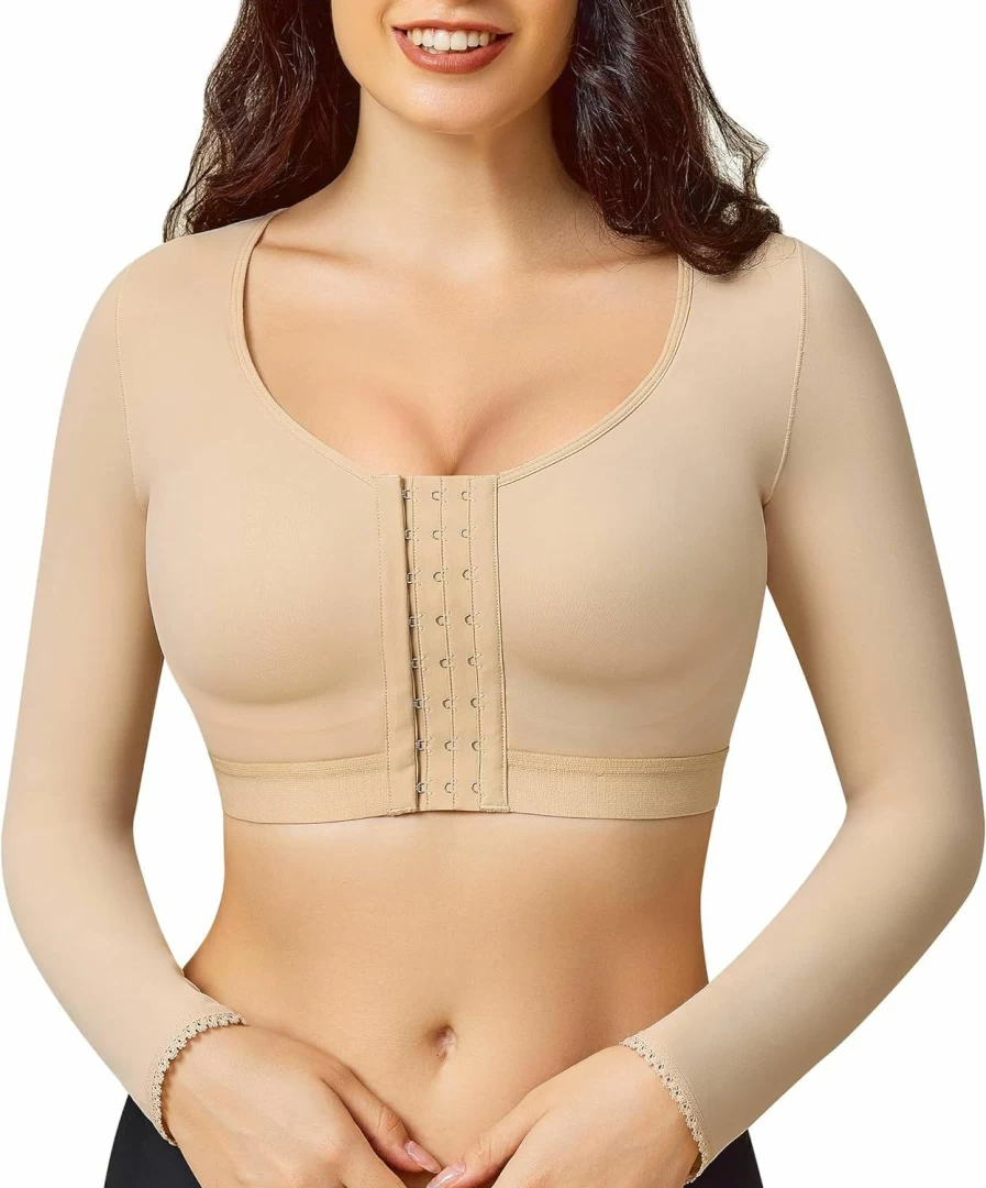 BRABIC Post Surgery Bra for Women - Front Closure Compression Shapewear Tank Top