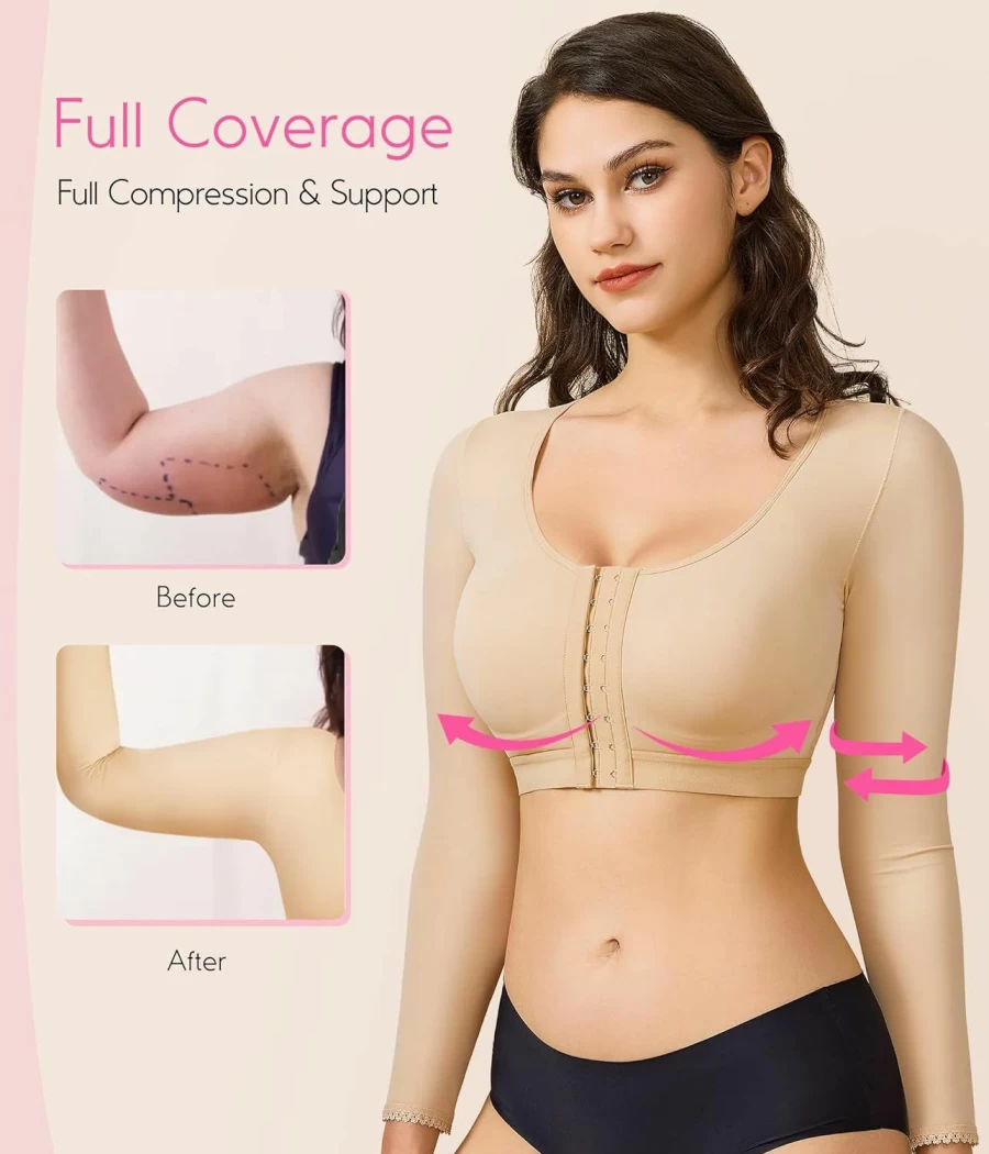 BRABIC Post Surgery Bra for Women - Front Closure Compression Shapewear Tank Top