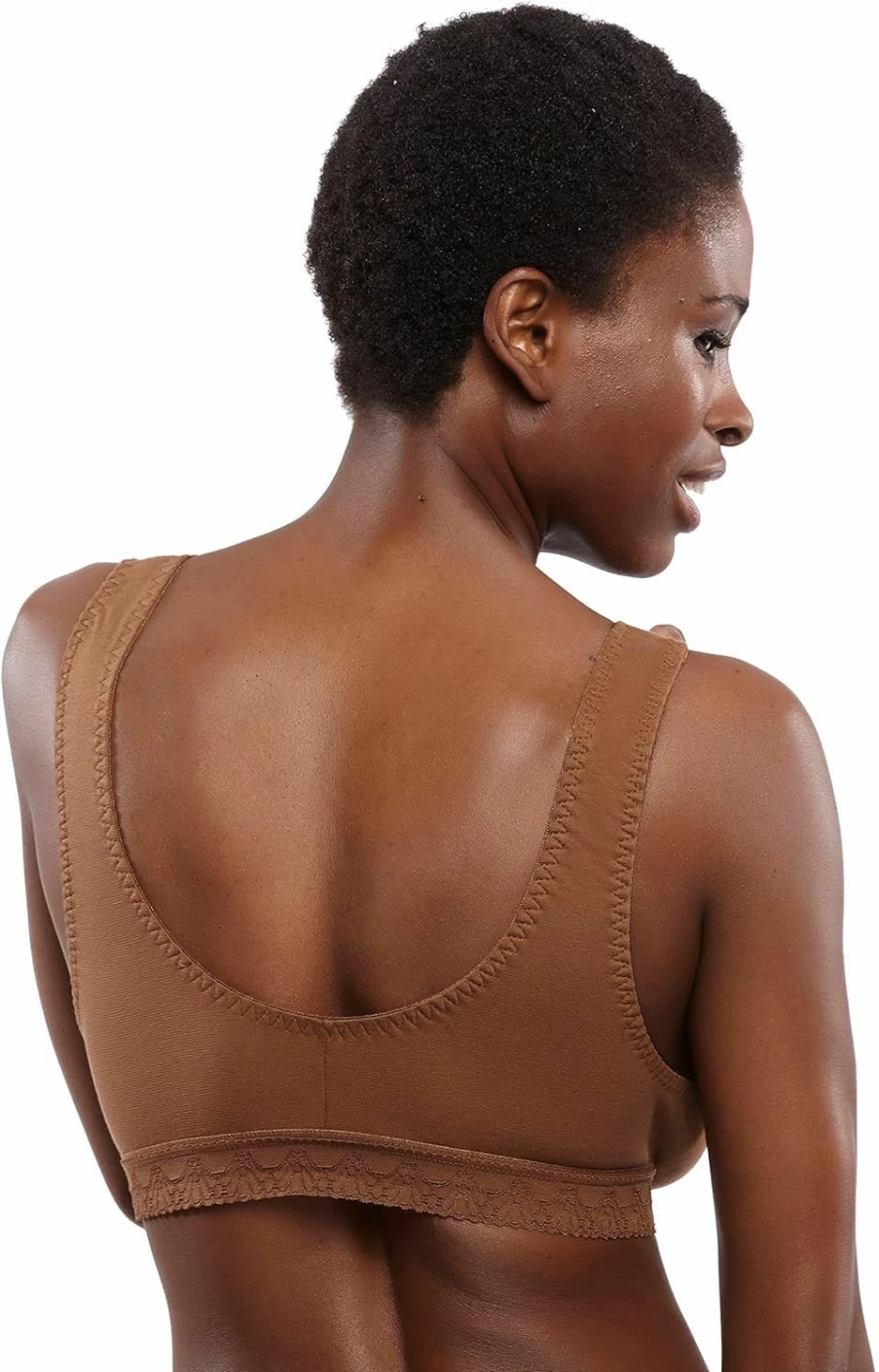 Carole Martin Wireless Front Closure Sleep Bra - Comfortable Cotton Lounge Bra for Women